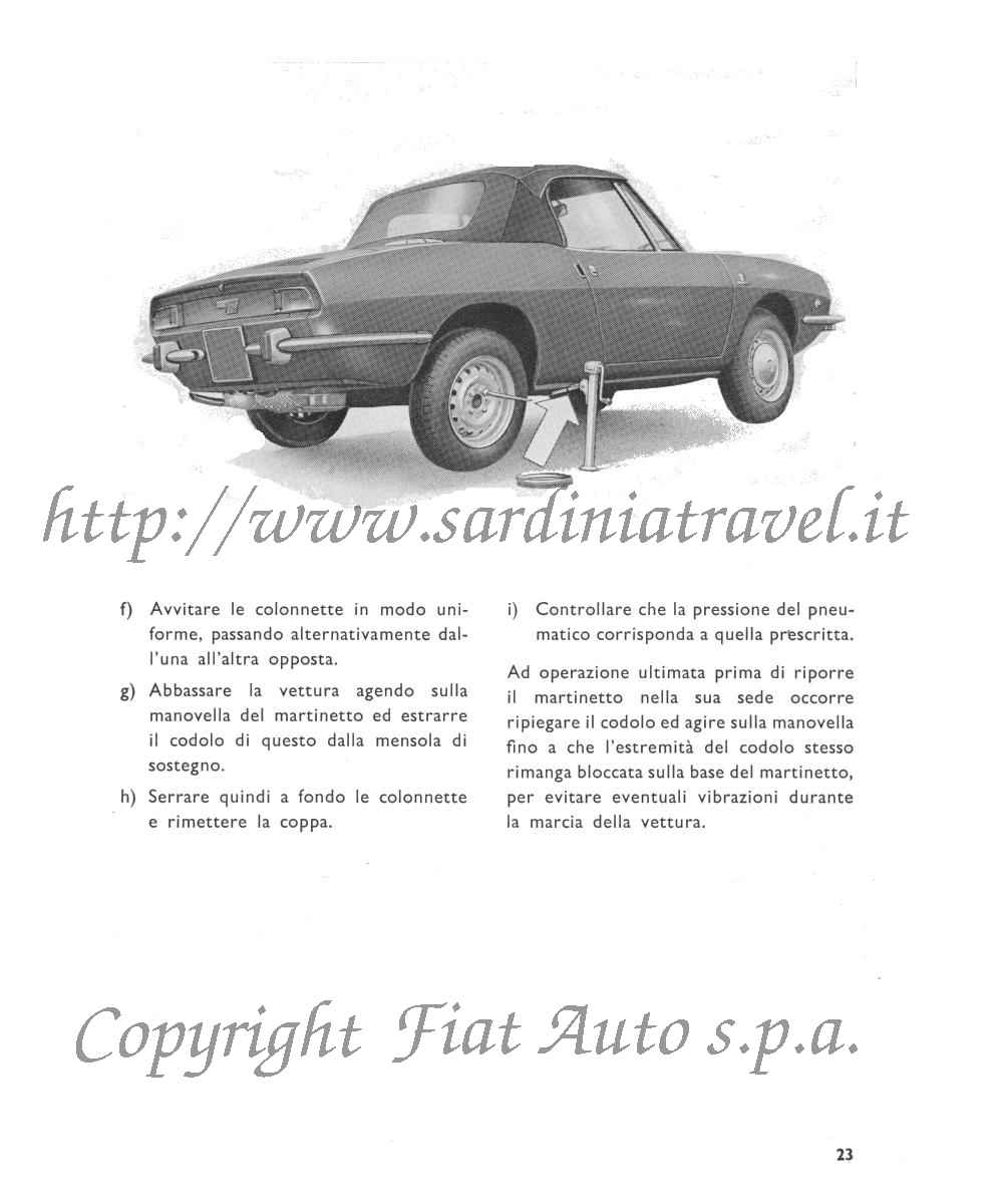 Sostituzione delle ruote della Fiat Sport 850 Spider (2)