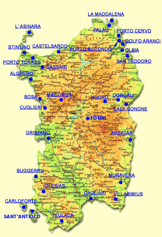 Mappa della Sadregna